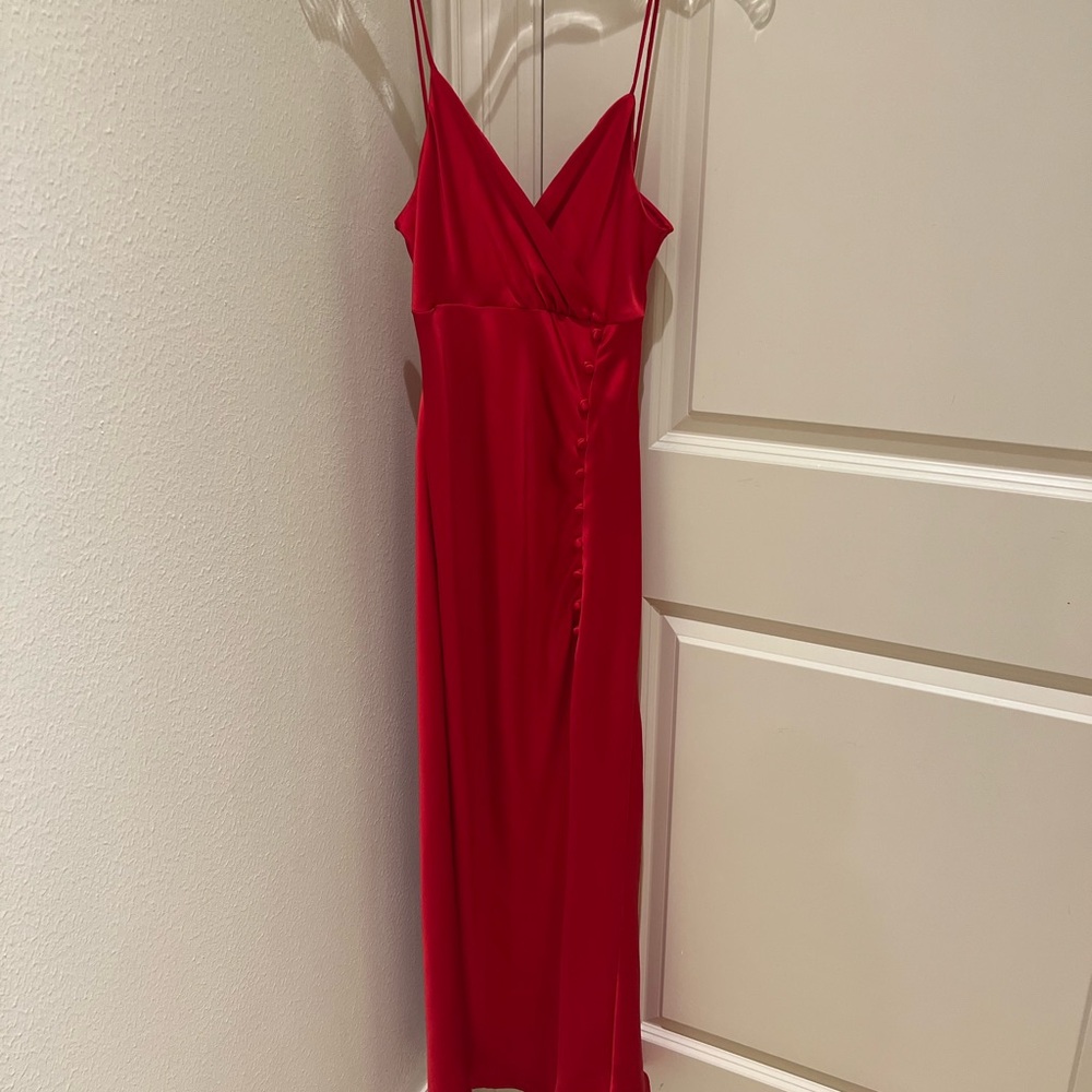 Zara slip button slip dress